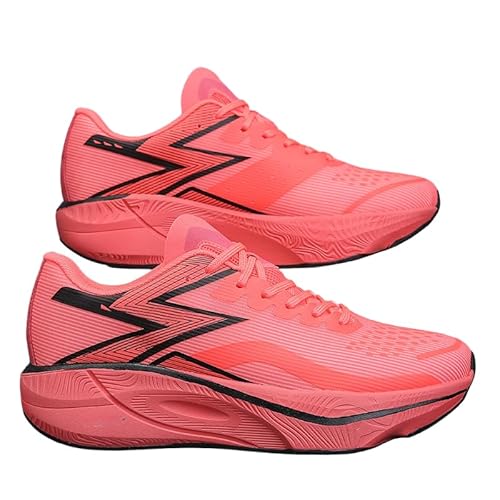 QIXUJAK Herren Turnschuhe Damen Teenager Sneaker Bequeme Sportschuhe Laufschuhe Tennis Fitness Jogging Walkingschuhe Leichtgewichts Atmungsaktiv Straßenlaufschuhe (Orange,41) von QIXUJAK