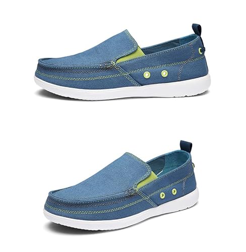 QIXUJAK Orthocare Schuhe- Stil-Mode Wally - Wally Canvas Herren - Slip on Schuhe - Mokassin Stil (Denim Blau,41) von QIXUJAK