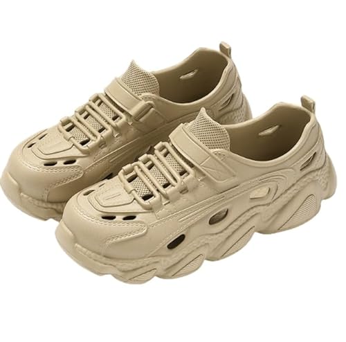 QIXUJAK Plateausandalen Zum Betreten Wassersandalen Für Herren, Geschlossener Zehenbereich Sandalen Herren Outdoorsandalen Sommer Wanderschuhe Trekkingsandalen (Khaki,43) von QIXUJAK