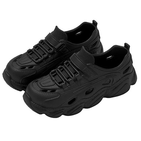 QIXUJAK Plateausandalen Zum Betreten Wassersandalen Für Herren, Geschlossener Zehenbereich Sandalen Herren Outdoorsandalen Sommer Wanderschuhe Trekkingsandalen (schwarz,39) von QIXUJAK