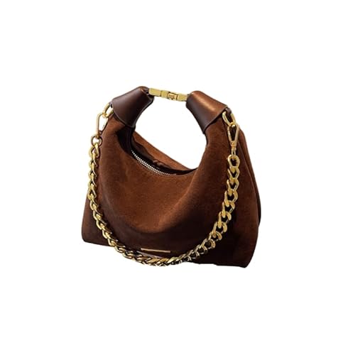 QIXUJAK Retro Crossbody Tasche Für Frauen Und Mädchen Leichte Leder Umhängetaschen Mit Reißverschlusstaschen Verstellbares Gurtleder Satchel (Kaffeefarbe) von QIXUJAK