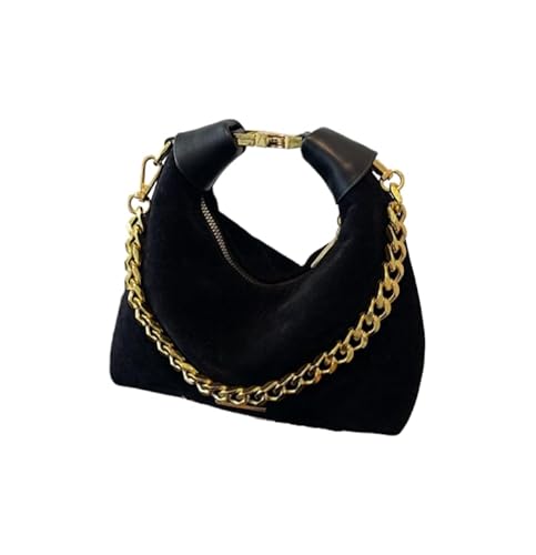 QIXUJAK Retro Crossbody Tasche Für Frauen Und Mädchen Leichte Leder Umhängetaschen Mit Reißverschlusstaschen Verstellbares Gurtleder Satchel (schwarz) von QIXUJAK