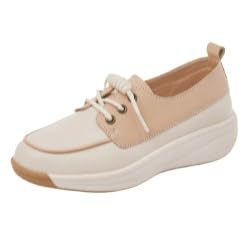 QIXUJAK Schuhe Damen Sneaker Bequem Freizeitschuhe Breite Füße Einzelneschuhe Keilabsatz Sommerschuhe Bowknot Schlupfschuhe Weichen Bequem Halbschuhe (Braun,36) von QIXUJAK