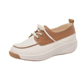 QIXUJAK Schuhe Damen Sneaker Bequem Freizeitschuhe Breite Füße Einzelneschuhe Keilabsatz Sommerschuhe Bowknot Schlupfschuhe Weichen Bequem Halbschuhe (Dunkelbraun,36) von QIXUJAK