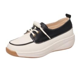 QIXUJAK Schuhe Damen Sneaker Bequem Freizeitschuhe Breite Füße Einzelneschuhe Keilabsatz Sommerschuhe Bowknot Schlupfschuhe Weichen Bequem Halbschuhe (Schwarz,42) von QIXUJAK