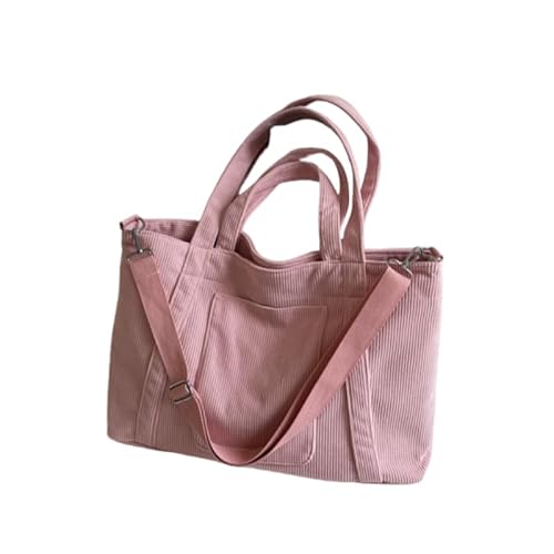 QIXUJAK Tasche Handtasche Damen Shopper Tote bag Große Umhängetasche mit Reißverschluss Mehrere Taschen Shopper (Rosa) von QIXUJAK
