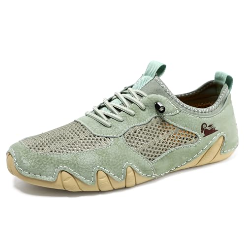 QIXUJAK Unisex Barfussschuhe Schnell Trocknend Barfußschuhe Badeschuhe Traillaufschuhe for Outdoor Sport Minimalistische Herren Alpaca Barfuss Schuhe Damen (Apfelgrün,42) von QIXUJAK
