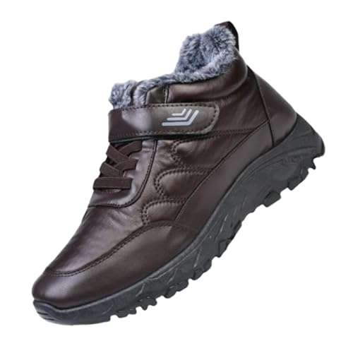 QIXUJAK Universal Snow Boots - Schmerzlindernde, wasserdichte, isolierte Komfortschuhe, leichte, rutschfeste Freizeitsportschuhe (Kaffeefarbe,39) von QIXUJAK