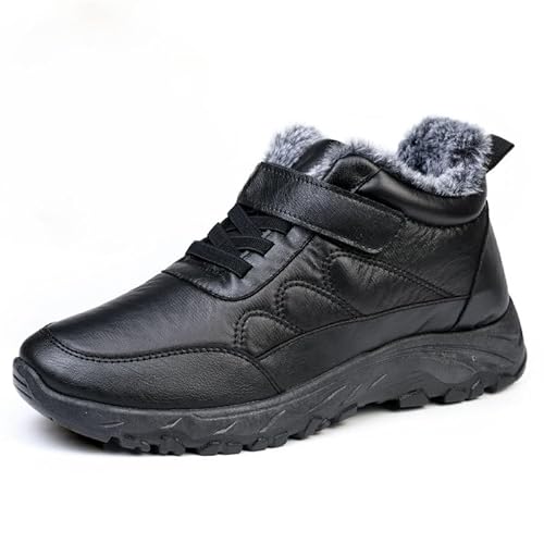 QIXUJAK Universal Snow Boots - Schmerzlindernde, wasserdichte, isolierte Komfortschuhe, leichte, rutschfeste Freizeitsportschuhe (Schwarz,41) von QIXUJAK