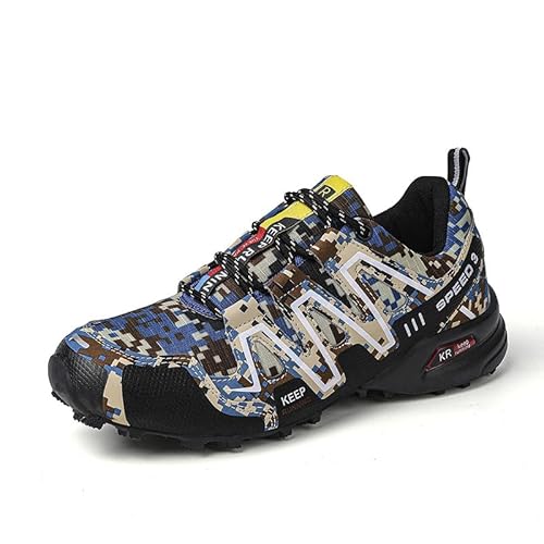 QIXUJAK ergonomische schmerzlindernde Trekking Wanderschuhe für Herbst und Winter wasserdichte Wanderschuhe für Outdoor Sportarten (3 Reisfarbe,43) von QIXUJAK