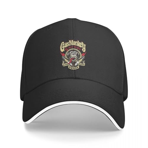 Golden Gas Monkey Garage Wandern Baseball Caps für Damen Unisex Männlich Strand Golf Hut Snapback Cap Geschenk von QIYAEUA