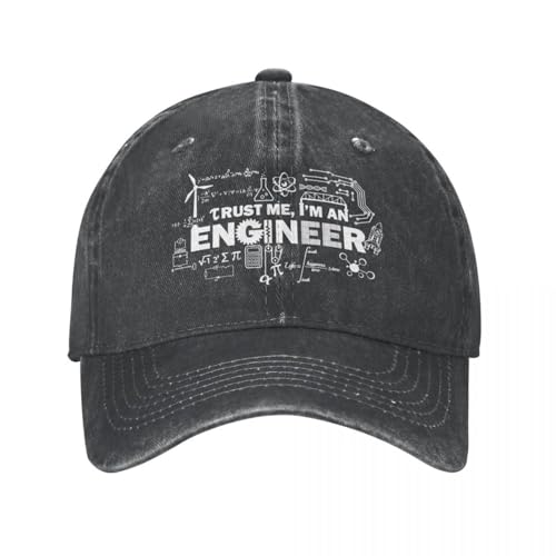 Vintage Trust Me I'm An Engineer Baseballkappe Distressed Washed Snapback Hut Elektrizität Wissenschaft Physiker Geek Nerd Hüte Cap Geschenk von QIYAEUA