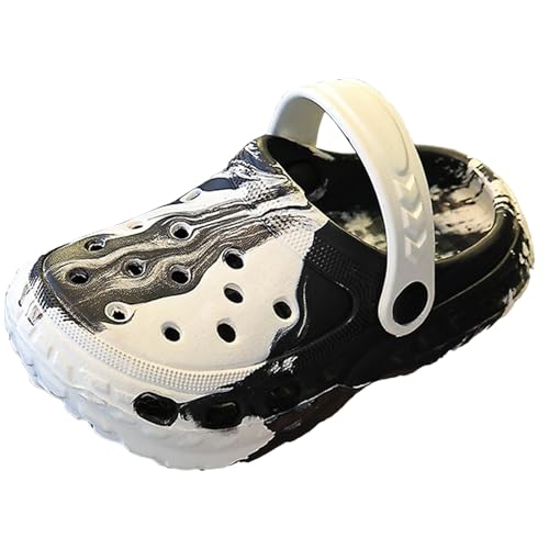 QIYUANT Kinder Clogs Pantoletten Jungen Mädchen Hausschuhe Sandalen rutschfest Atmungsaktiv Eva Leicht Gartenschuhe Kleinkinder Surfen Sommer Schuhe Badeschuhe rutschfeste Pantoffeln Weiß 34-35 von QIYUANT