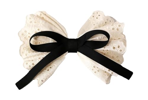 Haarspangen, Klauenklammern, Klauenklammern for dickes Haar, süße Ballett-Spitzen-Haarschleifen, Haarspange mit Schnappclip, doppelschichtige Haarspangen, Pferdeschwanzhalter for Mädchen, Haar-Styling von QJFORU