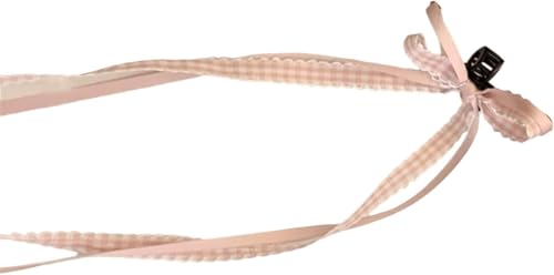 Haarspangen, Krallenklammern, Krallenklammern for dickes Haar, Haarklammer mit langem Schwanzband, Haarschleifen for Frauen, Haar-Styling-Haarspangen, Clip for französisches Ballett-Haar(Pink) von QJFORU