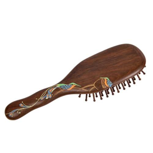 Lockenkamm, breiter Zahnkamm, Holzkamm, Kamm, Airbag-Massage-Haarkamm for Frauen mit langem Haar und lockigem Haar, Luftpolsterkamm, Massivholz-Haarglättungskamm, Haarbürste Lockenkamm, breiter Zahnkamm, Holzkamm, Kamm, Airbag-Massage-Haarkamm for Frauen mit langem Haar und lockigem Haar, Luftpolsterkamm, Massivholz-Haarglättungskamm, Haarbürste von QJFORU