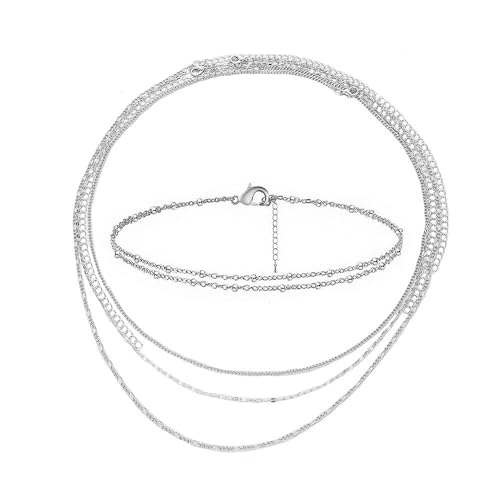 QKEPCY 3 Stück Bauchkette für Frauen Sexy Body Chain Körperketten Verstellbar Bauchkette Set Schmuck für Bikini für die Taille Sommerstrand mit Fußkette (Gold) von QKEPCY