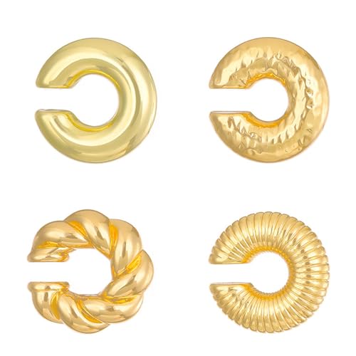 QKEPCY Ohrringe Damen Helix Knorpel Ohrmanschette Ohne Fakepircings Ohr Cuffs Clip Ohrringe Non Piercing Hohle Ohrringe mit Rundem Rohr Ohrklemme Modeschmuck für Frauen Mädchen QKEPCY Ohrringe Damen Helix Knorpel Ohrmanschette Ohne Fakepircings Ohr Cuffs Clip Ohrringe Non Piercing Hohle Ohrringe mit Rundem Rohr Ohrklemme Modeschmuck für Frauen Mädchen von QKEPCY