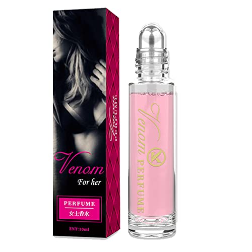 Aphrodite's Pheromone Perfume Venom, Aphrodite Phero Parfüm, Venom Scents Pheromone für Frauen, Velora Phero Parfüm, Aphrodite Parfüm, Lunex Phero Parfüm, Roller Ball (1Bottle Pink) von QKKO