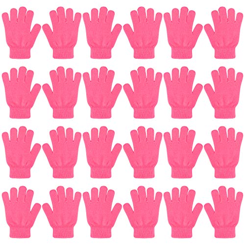 QKURT 12 Paare von Kinderhandschuhe, Magische Stretch Handschuhe Voller Finger Kinder Handschuhe für 3~6 Jahre alte Kinder Mädchen Jungen von QKURT