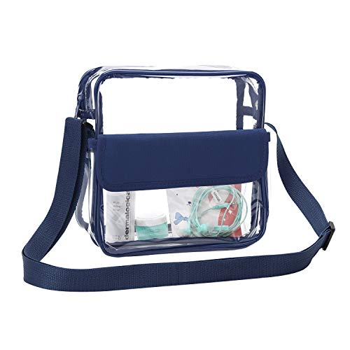 QKURT Klare Brieftasche mit verstellbarem Gurt, Concert Stadium Approved Clear Bag Transparent Purse for Women Men | Wasserdicht von QKURT