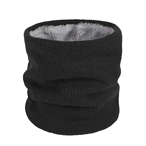 QKURT Knitted Neckwarmer, Unisex Thermal Stricken Fleece gefüttert Gaiter Schal für GehenLaufski Outdoor Täglicher Verschleiß von QKURT