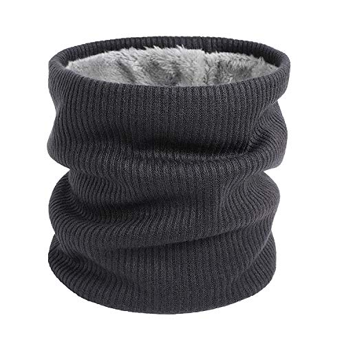 QKURT Knitted Neckwarmer, Unisex Thermal Stricken Fleece gefüttert Gaiter Schal für GehenLaufski Outdoor Täglicher Verschleiß von QKURT