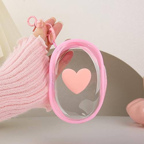 QLD COVER Ladekabel-Aufbewahrungstasche, schönes 3D-Herz-Wellen-Design, transparent, kompakt, Reisekabel, Aufbewahrungsbox, elektronisches Zubehör, Ladekabel, Draht-Organizer, Pink Love QLD COVER Ladekabel-Aufbewahrungstasche, schönes 3D-Herz-Wellen-Design, transparent, kompakt, Reisekabel, Aufbewahrungsbox, elektronisches Zubehör, Ladekabel, Draht-Organizer, Pink Love von QLD COVER