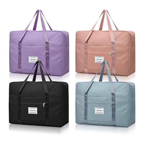 4 Stück Faltbare Reisetasche, Handgepäck Tasche Wasserdicht Leicht, Untersitz Urlaub Reisetasche, Handgepäck Tasche für Frauen, 41x34x14cm Weekender Kliniktasche Geburt Koffer (4PCS, M-41x34x14CM) 4 Stück Faltbare Reisetasche, Handgepäck Tasche Wasserdicht Leicht, Untersitz Urlaub Reisetasche, Handgepäck Tasche für Frauen, 41x34x14cm Weekender Kliniktasche Geburt Koffer (4PCS, M-41x34x14CM) von QLFJ-FurDec
