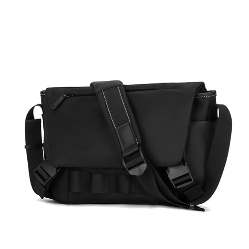 QLTYTUI Herren Messenger Tasche, Umhängetasche Herren Groß, Arbeitstasche Herren für die Arbeit Schule (schwarz) von QLTYTUI