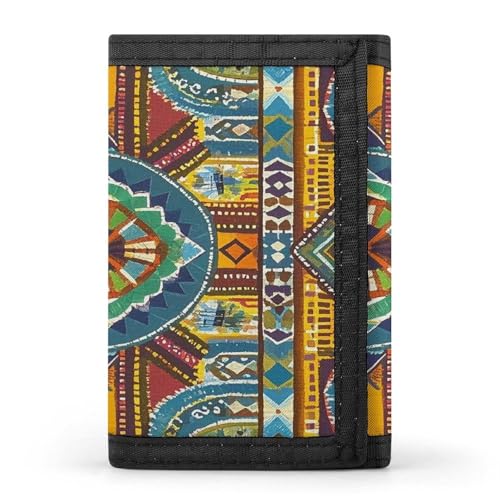 QMKFWT Afrikanischer Stil, Textilmuster, lässiger Geldbeutel, Kreditkartenhalter, Premium-Dokumenten-Organizer, Etui für Damen und Herren QMKFWT Afrikanischer Stil, Textilmuster, lässiger Geldbeutel, Kreditkartenhalter, Premium-Dokumenten-Organizer, Etui für Damen und Herren von QMKFWT