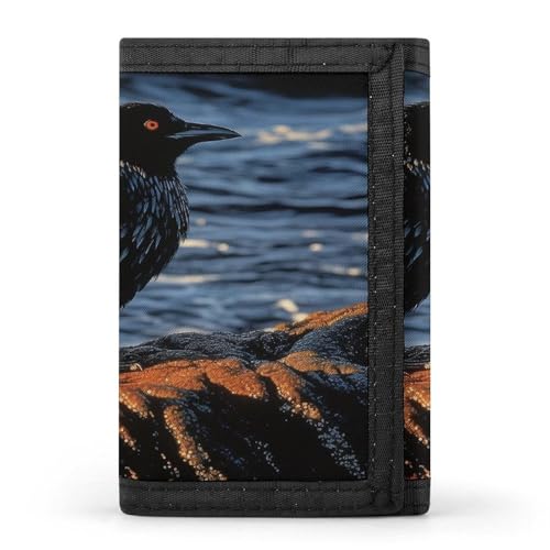QMKFWT Bird by Stone Casual Wallet Kreditkartenetui Premium Dokument Organizer Etui für Damen und Herren von QMKFWT