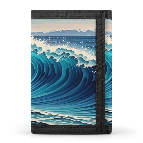 QMKFWT Blue Wave Art Casual Wallet Kreditkartenetui Premium Dokument Organizer Etui für Männer und Frauen QMKFWT Blue Wave Art Casual Wallet Kreditkartenetui Premium Dokument Organizer Etui für Männer und Frauen von QMKFWT