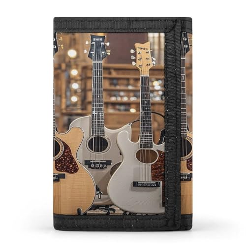QMKFWT Brieftasche für Gitarre, Bass, Musikinstrumente, lässig, Kreditkartenhalter, Premium-Dokumenten-Organizer, Etui für Männer und Frauen QMKFWT Brieftasche für Gitarre, Bass, Musikinstrumente, lässig, Kreditkartenhalter, Premium-Dokumenten-Organizer, Etui für Männer und Frauen von QMKFWT