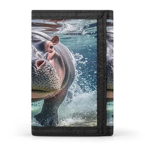 QMKFWT Diving Hippo Casual Wallet Credit Card Holder Premium Document Organizer Case for Men And Women QMKFWT Diving Hippo Casual Wallet Credit Card Holder Premium Document Organizer Case for Men And Women von QMKFWT