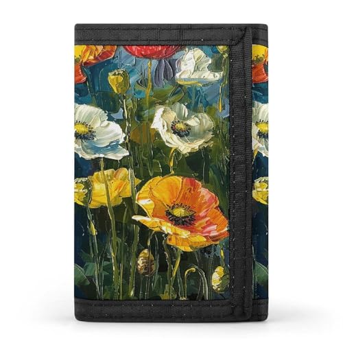 QMKFWT Dunkelgrüne Pflanzen, lässige Brieftasche, Kreditkartenhalter, Premium-Dokumenten-Organizer, Etui für Männer und Frauen von QMKFWT