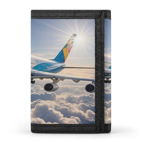 QMKFWT Flugzeug Casual Wallet Kreditkartenetui Premium Dokument Organizer Etui für Männer und Frauen von QMKFWT