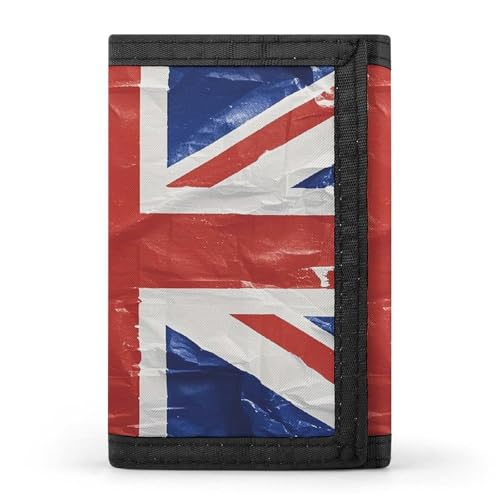 QMKFWT Geldbörse mit britischer Flagge, Kreditkartenhalter, Premium-Dokumenten-Organizer, Etui für Damen und Herren von QMKFWT
