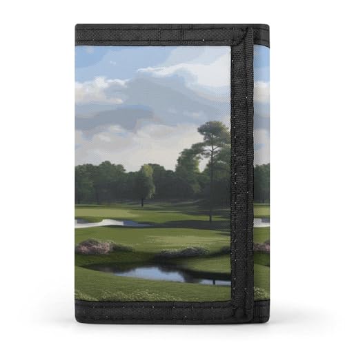 QMKFWT Golfplatz-Geldbörse, Kreditkartenetui, Premium-Dokumenten-Organizer, für Damen und Herren von QMKFWT