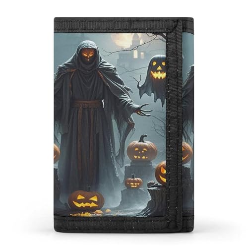 QMKFWT Grim Reaper Casual Wallet Credit Card Holder Premium Document Organizer Case for Men And Women von QMKFWT