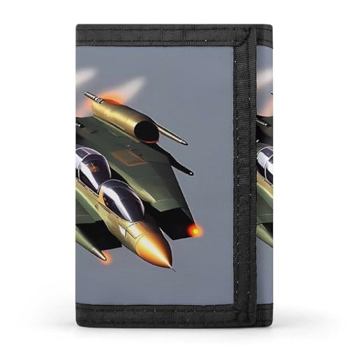 QMKFWT Jet Fighters Casual Wallet Kreditkartenetui Premium Dokument Organizer Etui für Männer und Frauen von QMKFWT