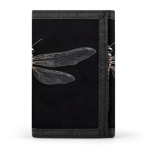 QMKFWT Libellen-Geldbörse, Kreditkartenetui, Premium-Dokumenten-Organizer, für Damen und Herren, Schwarz QMKFWT Libellen-Geldbörse, Kreditkartenetui, Premium-Dokumenten-Organizer, für Damen und Herren, Schwarz von QMKFWT