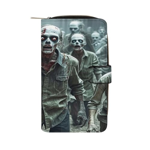 QMKFWT Many Zombie Leather Wallet Long Checkbook Wallets Classic Bifold Ladies Clutch with ID Window QMKFWT Many Zombie Leather Wallet Long Checkbook Wallets Classic Bifold Ladies Clutch with ID Window von QMKFWT