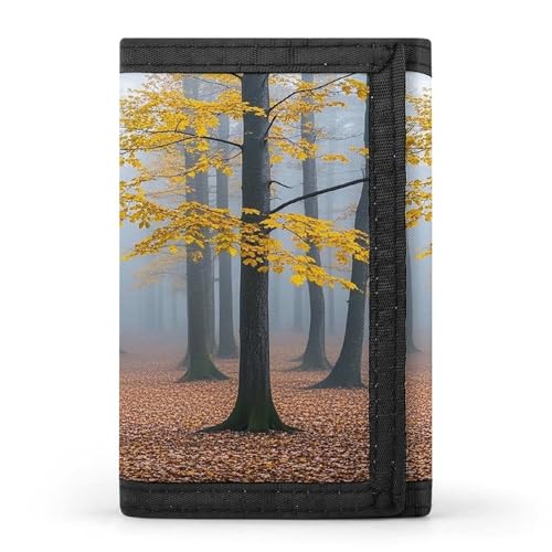 QMKFWT Mist Pervades Casual Wallet Kreditkartenetui Premium Dokument Organizer Etui für Damen und Herren von QMKFWT