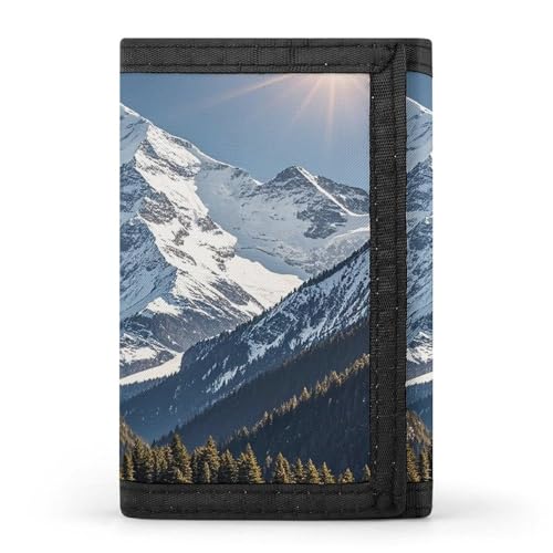 QMKFWT Spektakuläre verschneite Berge, lässiger Geldbeutel, Kreditkartenhalter, Premium-Dokumenten-Organizer, Etui für Damen und Herren QMKFWT Spektakuläre verschneite Berge, lässiger Geldbeutel, Kreditkartenhalter, Premium-Dokumenten-Organizer, Etui für Damen und Herren von QMKFWT