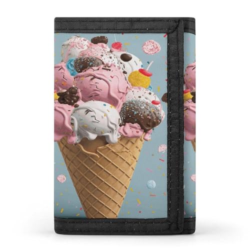 QMKFWT Sweet Ice Cream Casual Wallet Credit Card Holder Premium Document Organizer Case for Men And Women QMKFWT Sweet Ice Cream Casual Wallet Credit Card Holder Premium Document Organizer Case for Men And Women von QMKFWT