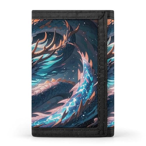 QMKFWT The Dragon Is Soaring Casual Wallet Credit Card Holder Premium Document Organizer Case for Men And Women von QMKFWT