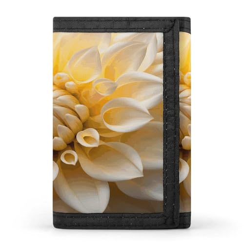 QMKFWT White Dahlia Casual Wallet Credit Card Holder Premium Document Organizer Case for Men And Women von QMKFWT