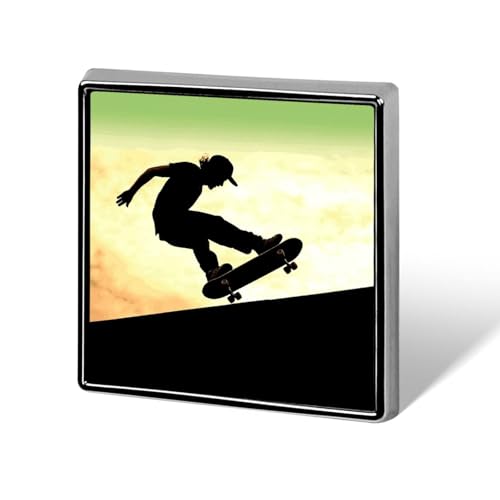 Anstecknadel für Skateboard-Anzug, modische Anstecknadeln für Männer und Frauen, für Rucksäcke, lustige Hut-Brosche, Anstecknadel, personalisierte Tasche, Revers, Abzeichen, Metall, Neuheit Knöpfe und von QMNBTES