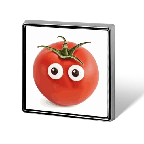 Anstecknadel mit Tomatenanzug, modische Anstecknadeln für Männer und Frauen, für Rucksäcke, lustige Hut-Brosche, Anstecknadel, personalisierte Tasche, Revers, Abzeichen, Metall, Neuheit Knöpfe und von QMNBTES